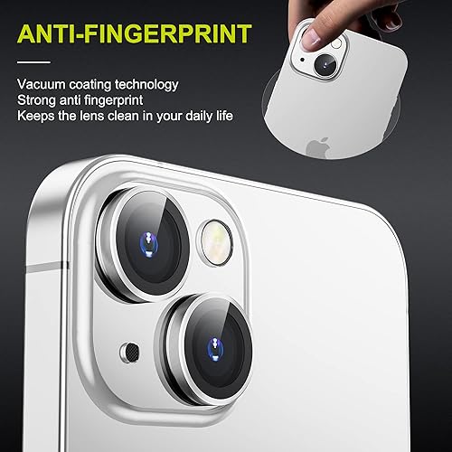 Miniatura 2 de WSKEN Protector de lente de cámara para iPhone 14 Plus (6.7 pulgadas)  iPhone 14 (6.1 pulgadas), modo de disparo nocturno, protector de pantalla de