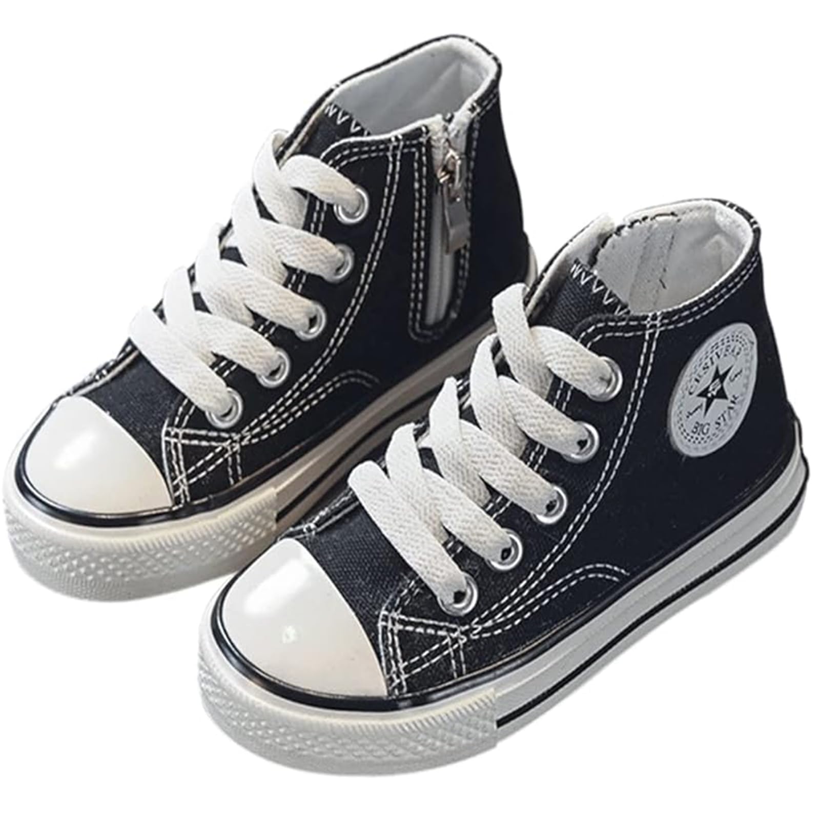 YUKQEYLE Zapatillas Lona Niños Antideslizantes Zapatillas Casual Niña Sneakers Zapatillas de Deportivos Clásico Unisex Casuales Zapatos Ligeros Atléticos