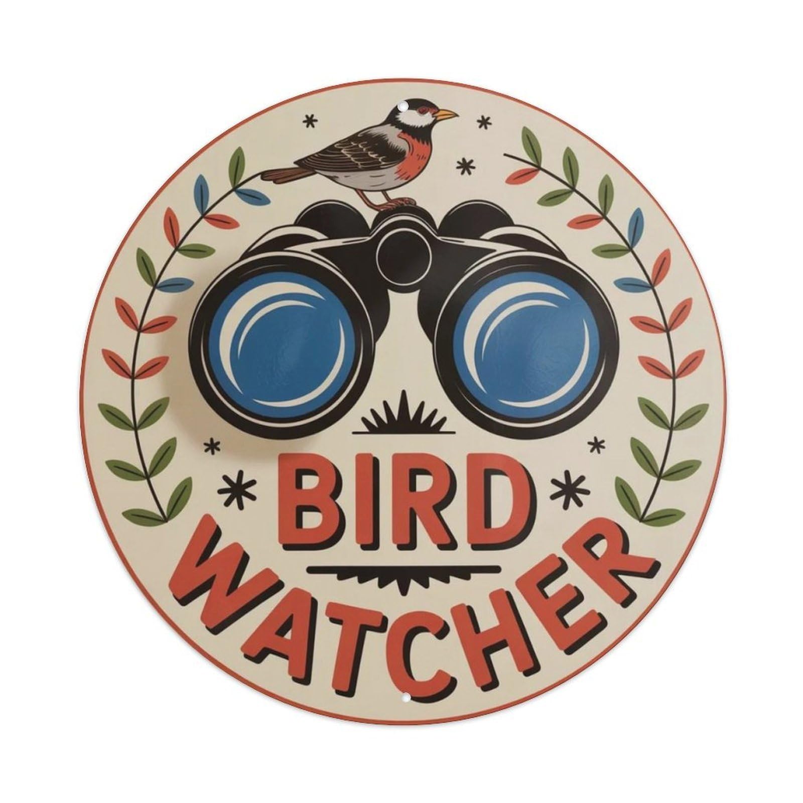 Bird Watcher Metal Tin Sign Plaque