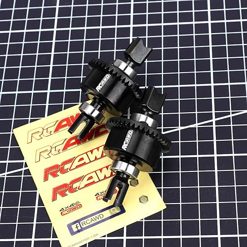 Miniatura 7 de RCAWD Juego de 2 piezas de diferenciación trasera delantera, espiral 43T 10k aceite para Arrma 17 Fireteam Mojave 18 Karton Notorious Outcast Talion