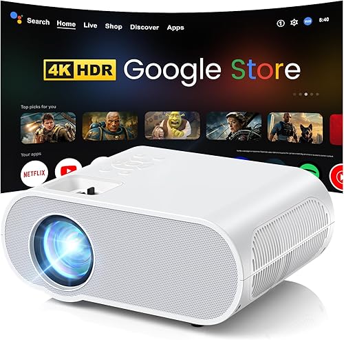 Miniatura 9 de HOMPOW - Mini proyector proyector portátil compatible con 1080P 2022 y pantalla de 176 pulgadas compatible con TV StickHDMIVGAUSBTV BoxLaptopDVDPS4