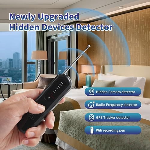 Miniatura 2 de Detectores avanzados de cámara oculta buscador de rastreo RFGPS de alta precisión, detector de errores multifuncional y buscador de cámara para