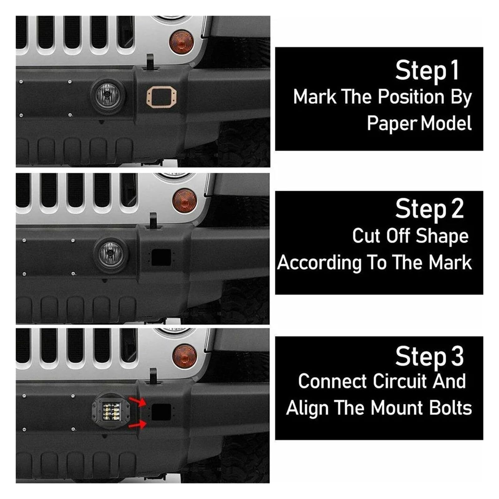 Luces Circulación Diurna Barra Luz LED Obra Montaje Empotrado 2x5 Pulgadas Todoterreno 12V 24V 40W Cápsulas Haz Puntual Para Coche Camión Atv Faro Para Jeep(2 pcs)