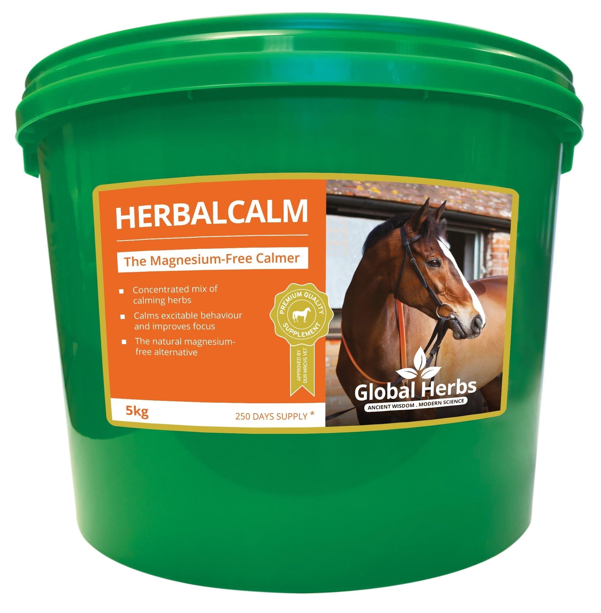 Global Herbs HerbalCalm Equine Strong Calming & Emotional Balance Support Powder 5kg