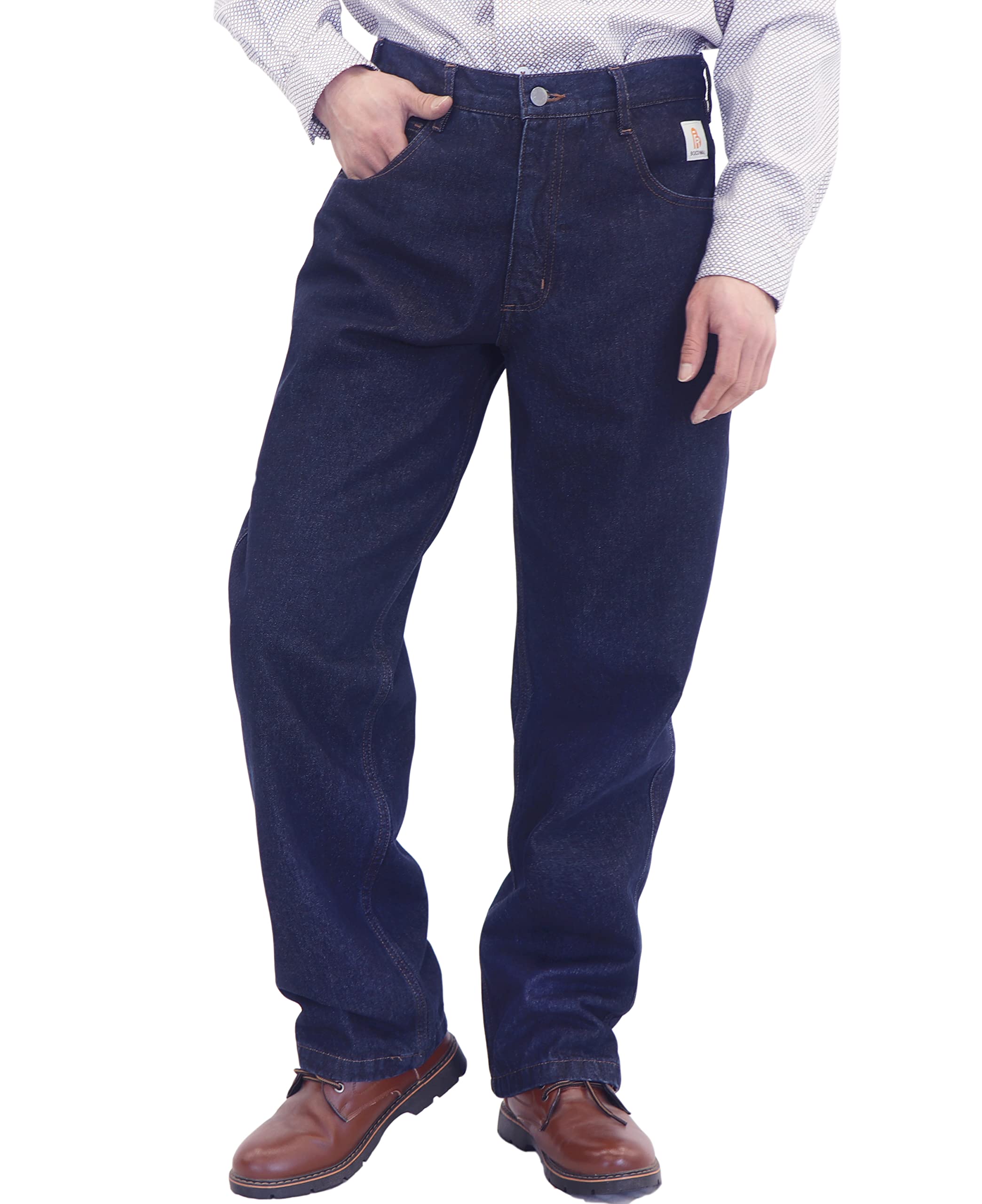 BOCOMAL FR Pants for Men Flame Resistant Duck and Denim Carpenter Jean CAT2