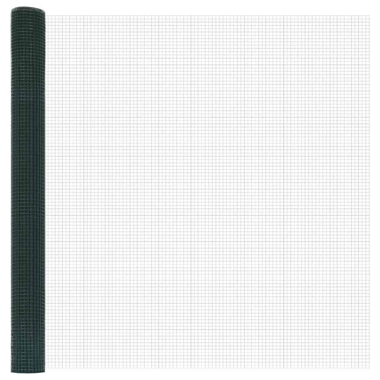 Słupki ogrodzeniowe, zielone, odporne na korozję, stalowe słupki, odporne na działanie promieni UV, 1000 x 3,2 x 150 cm, 5 sztuk, do bezpiecznego ogrodzenia zewnętrznego