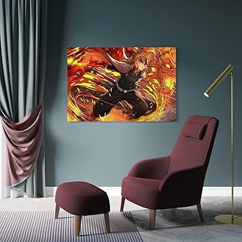 鬼滅の刃　煉獄杏寿郎　額装品アートパネル 鬼滅の刃 煉獄 杏寿郎 ポスター - Millpa