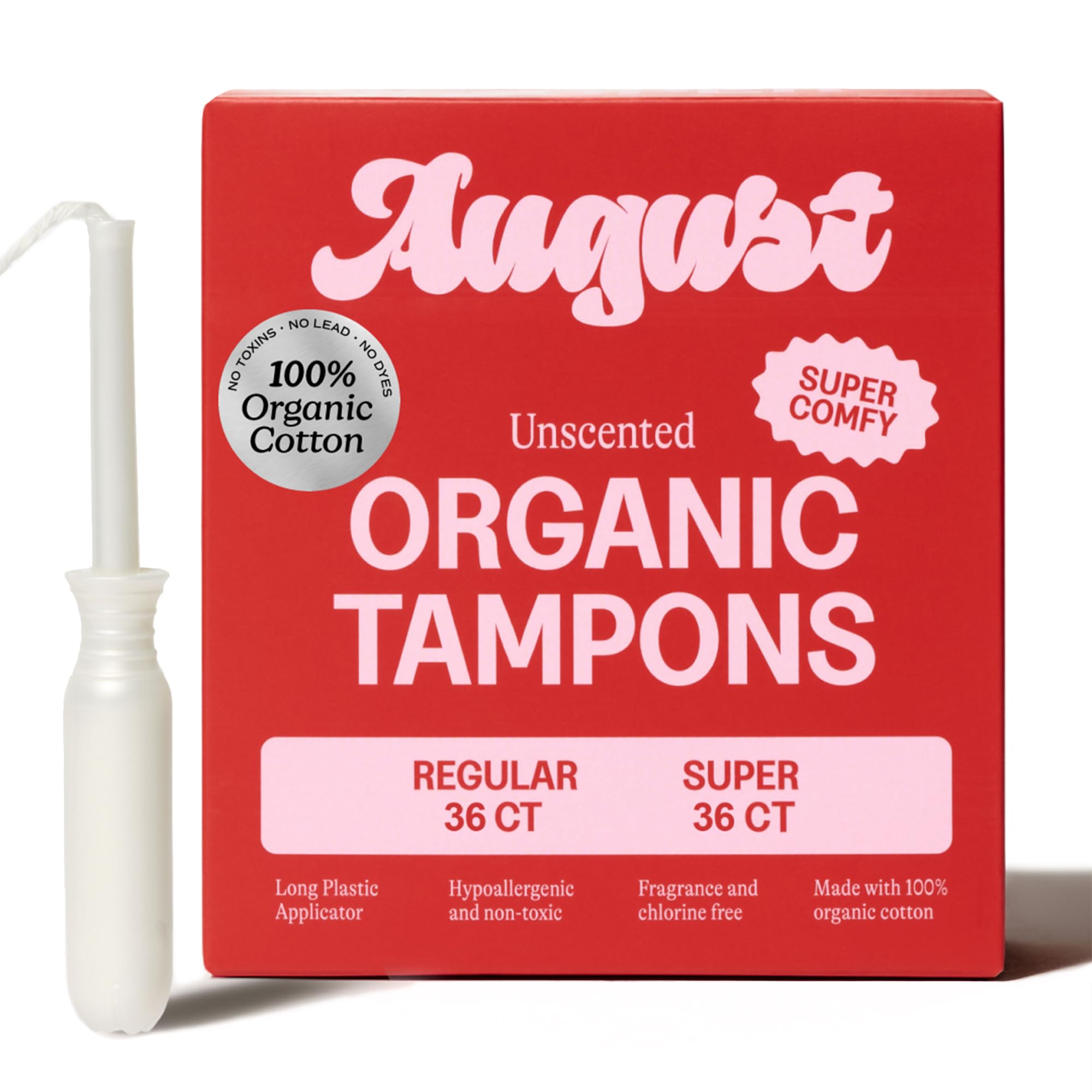 August Regular and Super Tampons