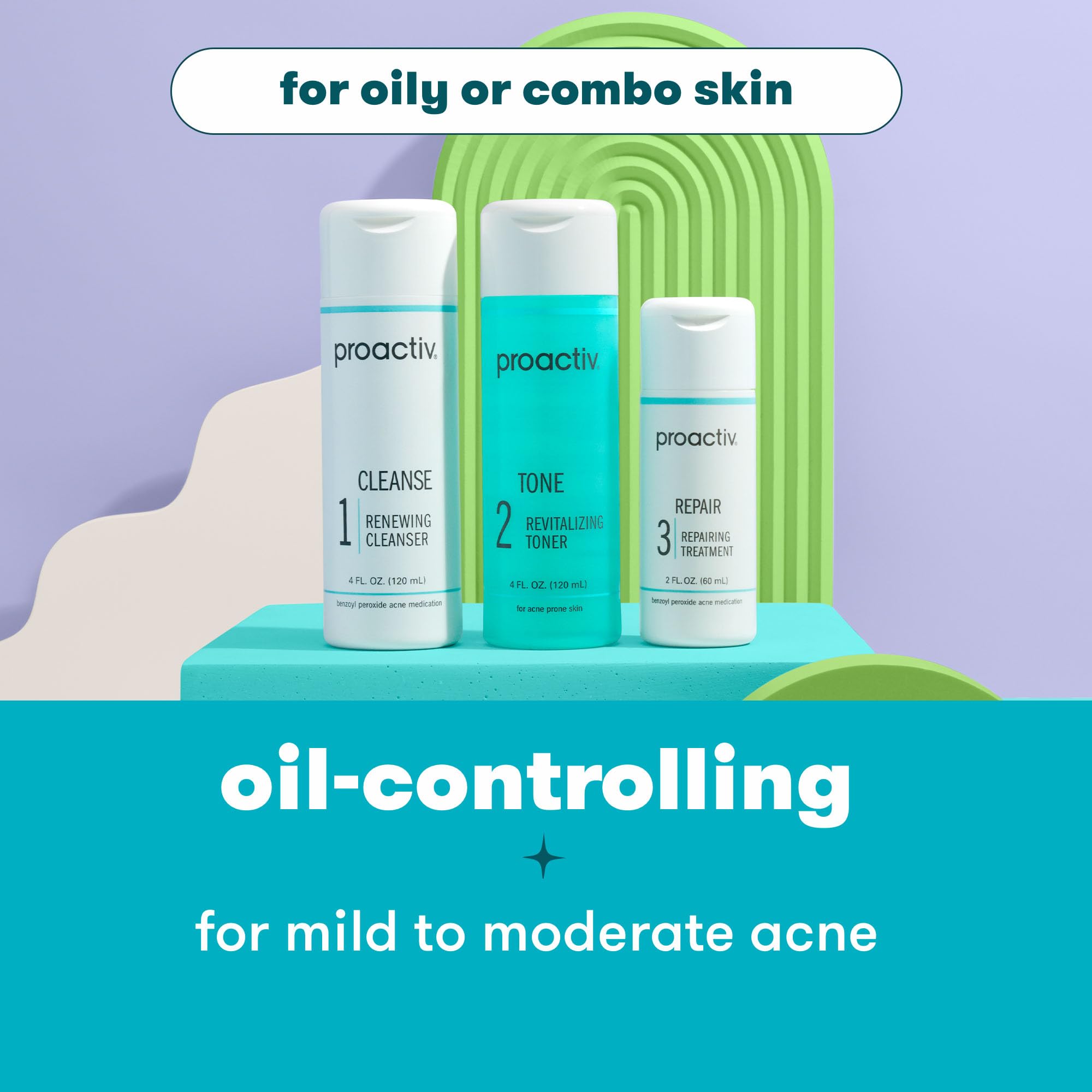 Proactiv 3 Step Acne Treatment - Benzoyl Peroxide Face Wash