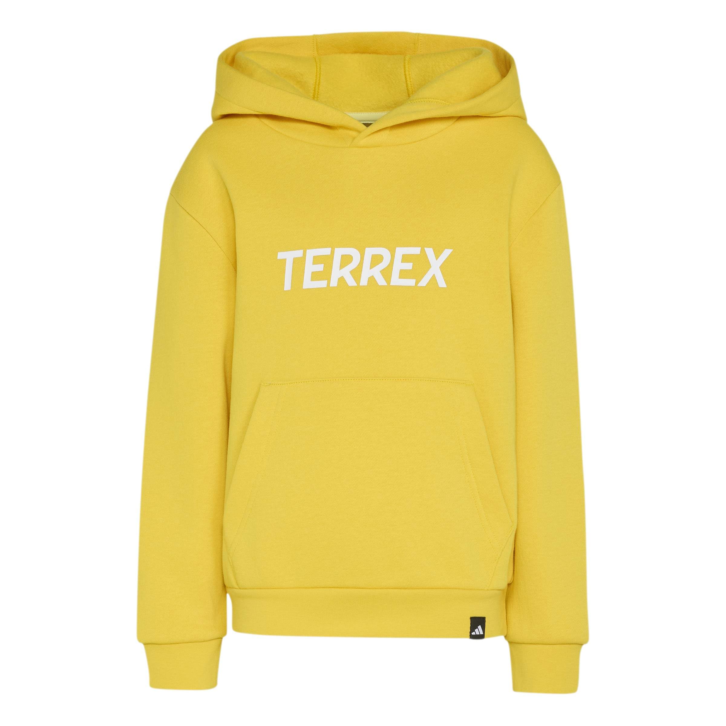 adidas Uniseks - dzieci Terrex Kids Multi Logo Hoodie Sweatshirt, utility yellow, 5-6 Years