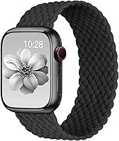 DMVEIMAL Braided Solo Loop Apple Watch Band 38/40/41/42/44/45/49mm - Stretchy Nylon Sport Strap for Series 11/Ultra/SE Men Women