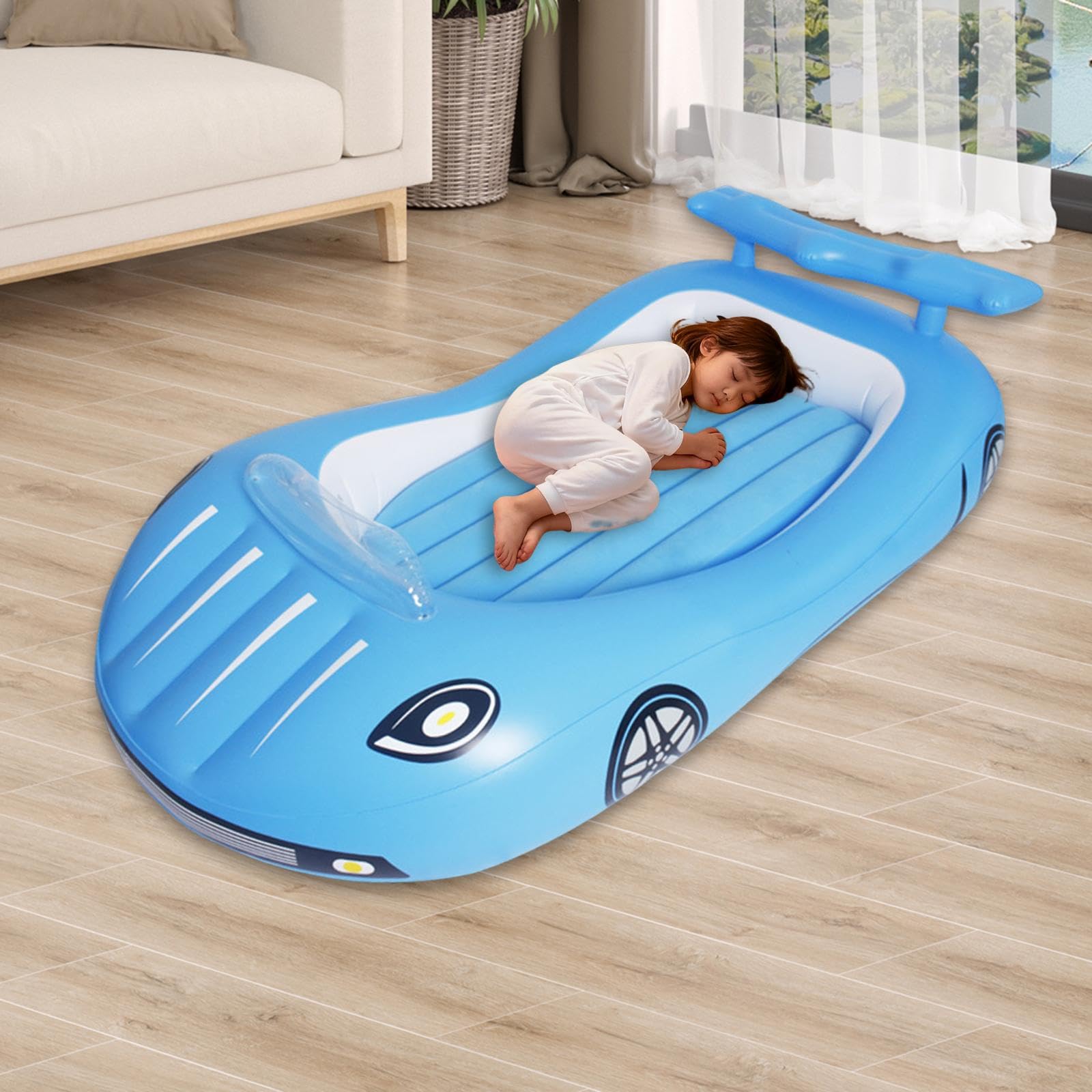 Materasso Gonfiabile a Forma di Auto, per Vacanze E Campeggio, Blu