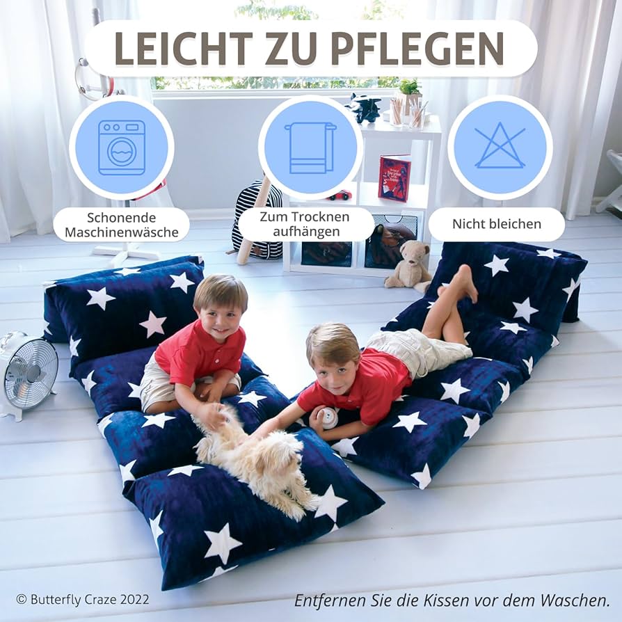 Amazon.com: Butterfly Craze Floor Pillow Case, Mattress Bed