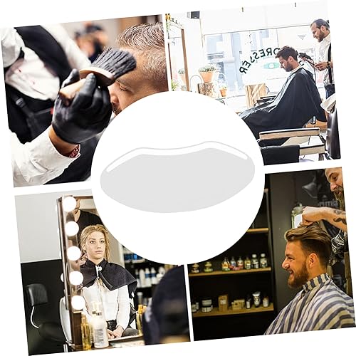 Miniatura 4 de 50 viseras faciales transparentes para cortes de pelo, cubierta protectora de ojos ligera para peluquería, flequillo recortado y teñido del cabello,
