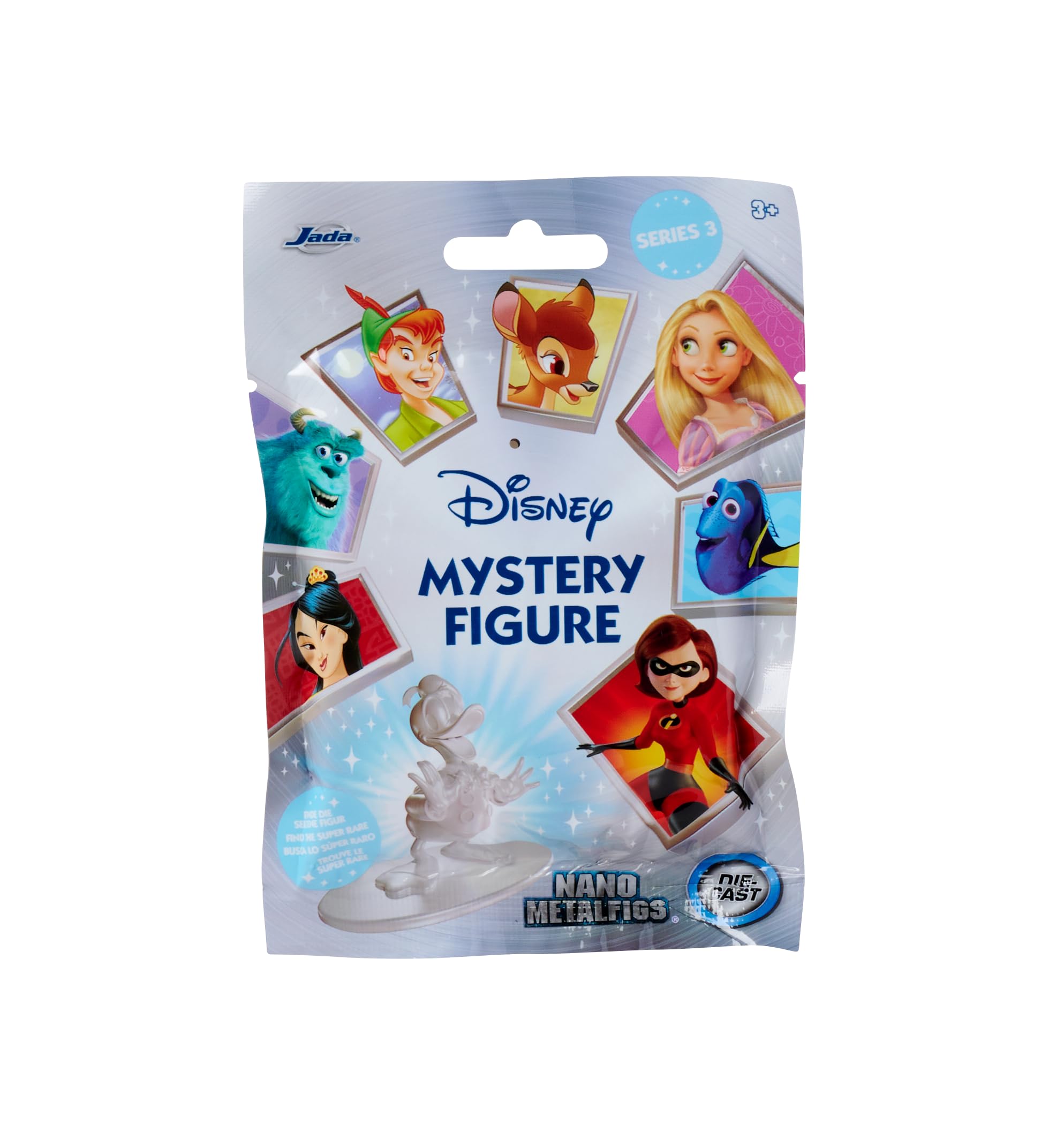 Jada - Disney 4 cm - Blind Pack - 12 Collectible Models - Angel (Stitch), Bambi, Donald, Dory, Peter Pan, Rapunzel etc. - Officially Licensed - Suitable for Ages 3 and Above