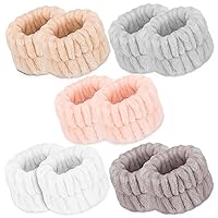 Vista 9 de Toallas de muñeca para mujer para lavar la cara, toalla de microfibra para spa, pulseras absorbentes, banda para el sudor para niñas que evitan que