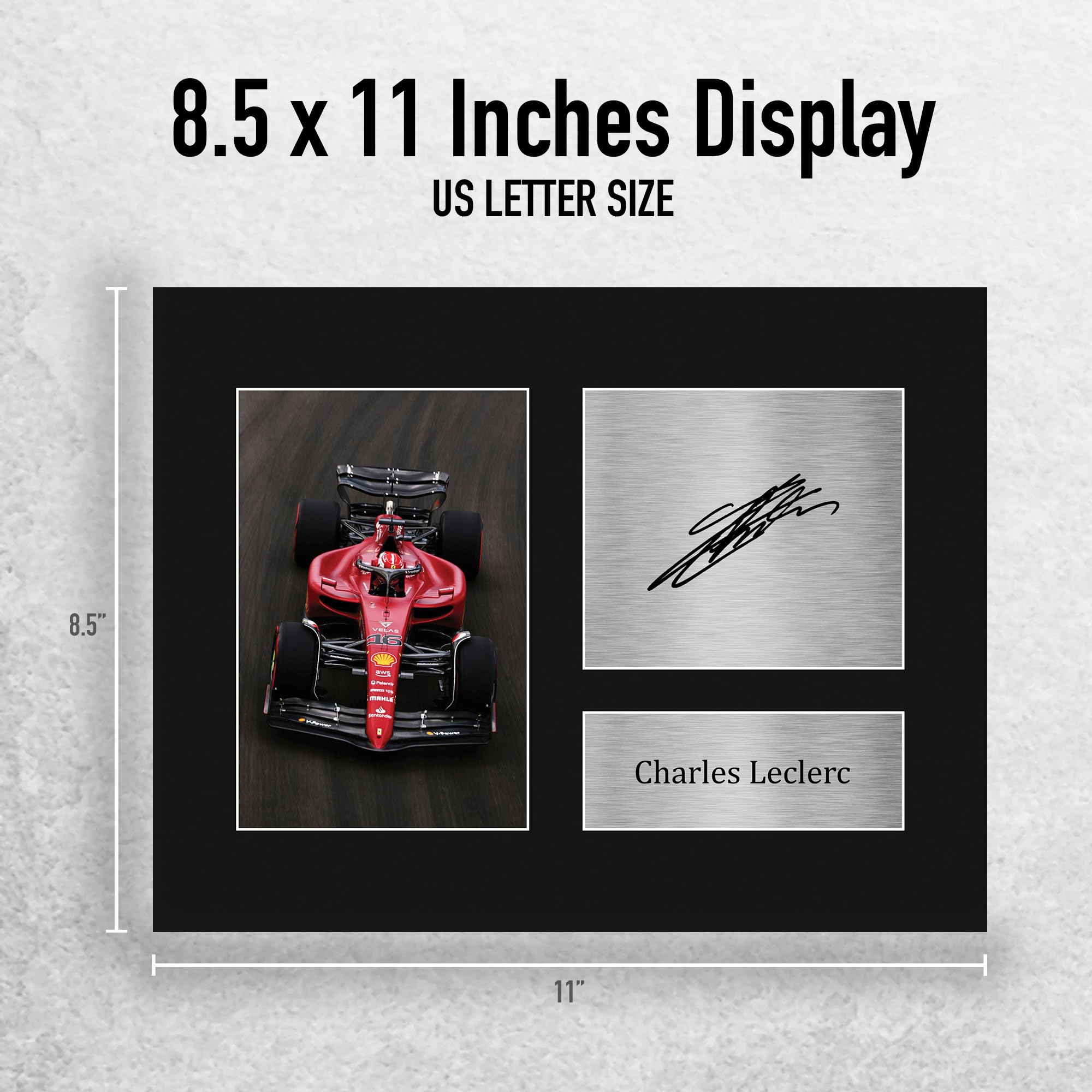 F1 Alfa Romeo Charles Leclerc サイン入り1/2 F1 Alfa Romeo Charles Leclerc サイン入り1/2 F1 Alfa Romeo Charles