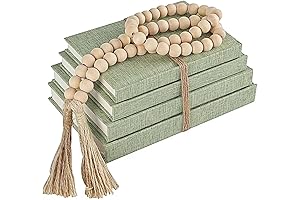 Linen Covered Decorative Books, Set of 4 (Sage Green)