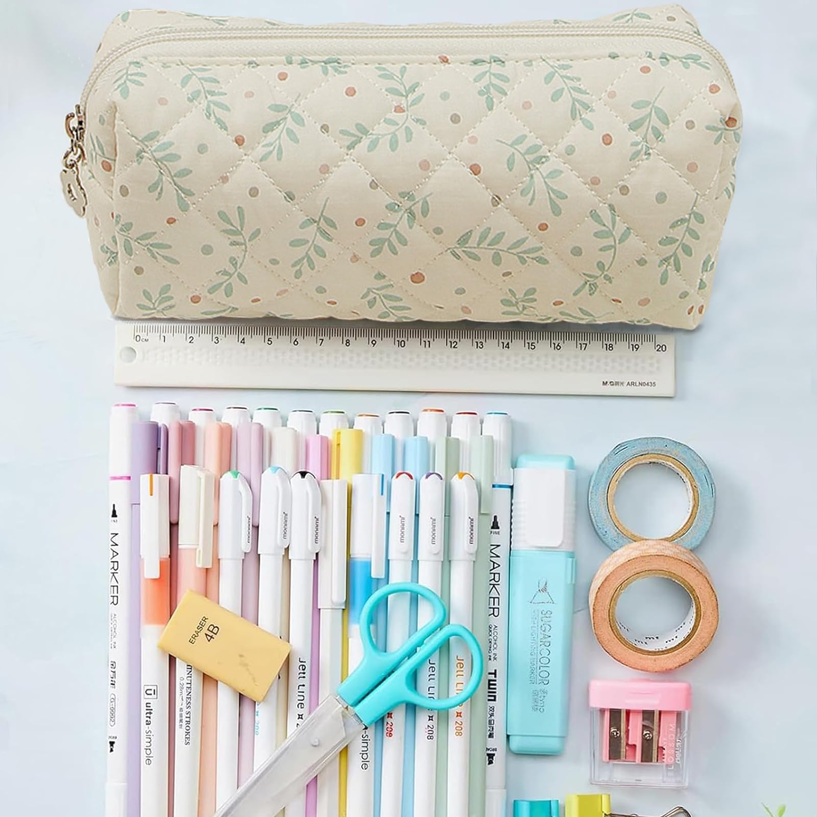 Qiwenr Pencil Case Pencil, Teenage Pencil, Universal Case, Cute Cartoon Small Bag Can be Used as a Key Bag, Make up, a Toy - Image 4
