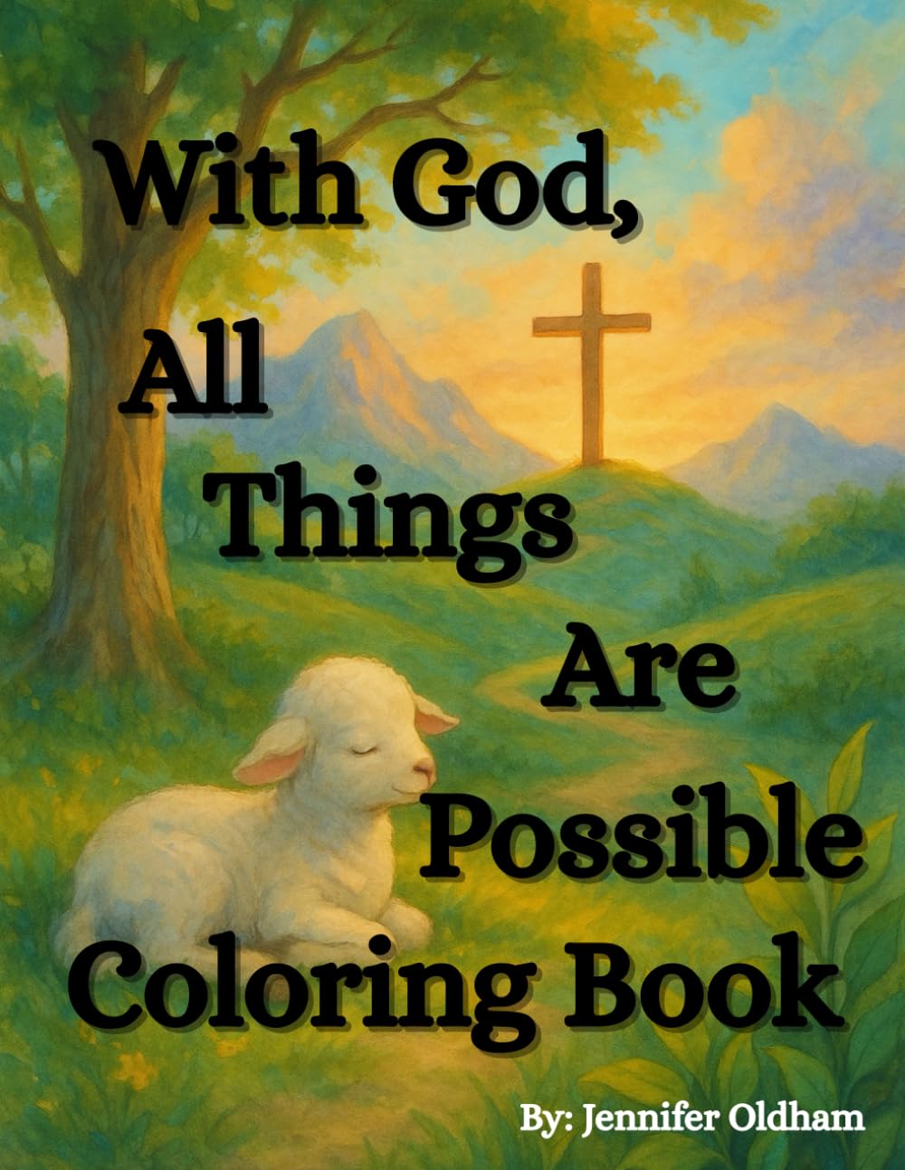 With God all things are possible coloring book