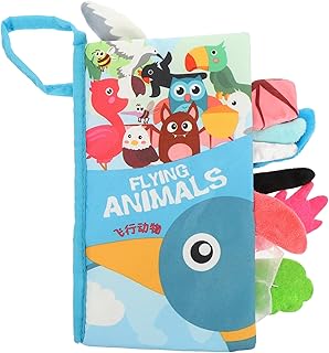 SECFOU Cauda Livro De Pano Caudas Brinquedo Brinquedos De Viagem Para Crianças Livros De Animais Para Crianças Livro De Pano Para Crianças Livro Ocupado Livros De Pano Para Bebês Cauda