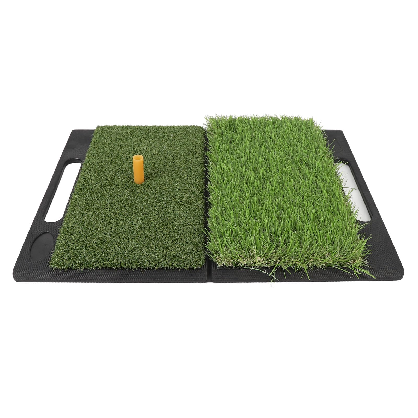 Hitting Grass 2 in 1 PP Turf Swing Practice Mat, Non Slip Rubber Backing Light Weight Foldable for Indoor and Outdoor Use