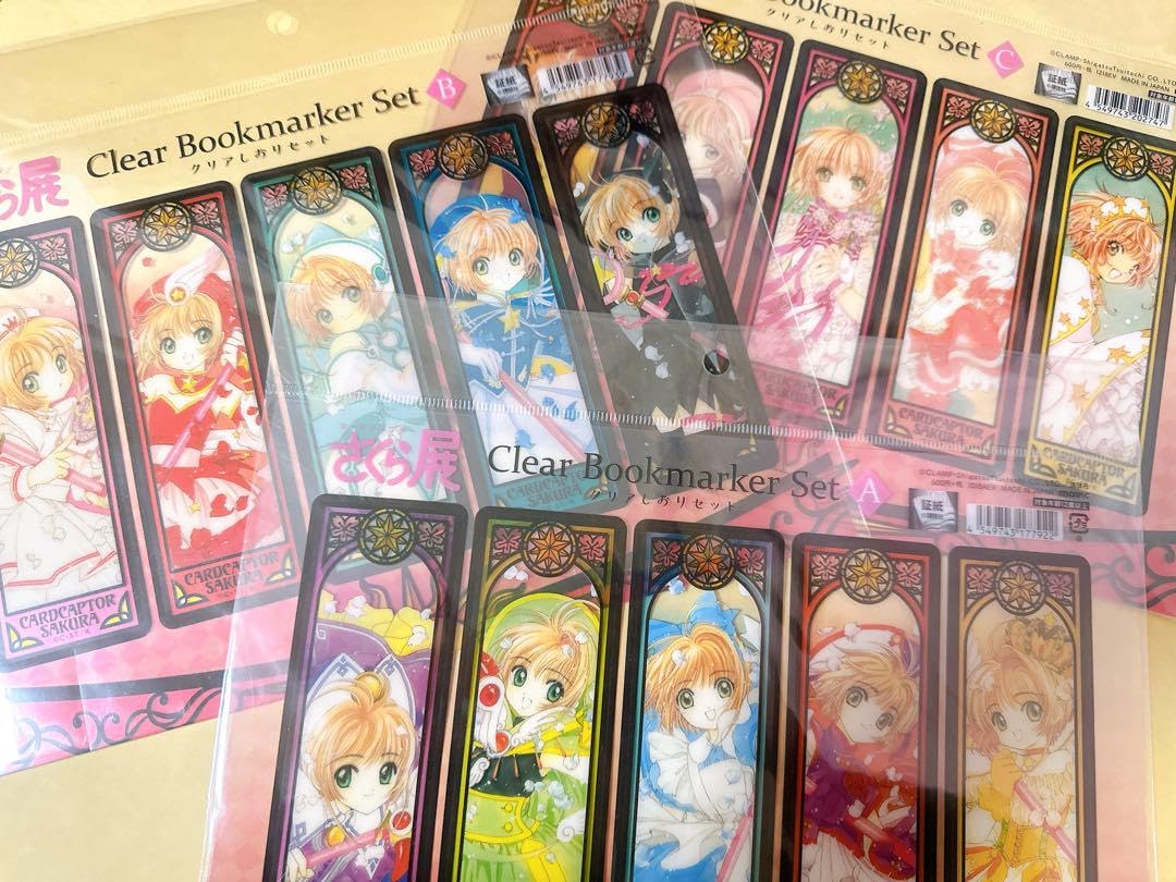 カードキャプターさくら　さくら展　クリアしおりセット A B C コンプリート カードキャプターさくら さくら展 クリアしおりセット A B C