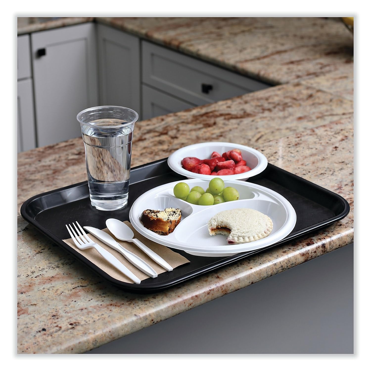 Boardwalk BWKKNIHWPPWIW Heavyweight Wrapped Polypropylene Knife - White (1000/Carton)