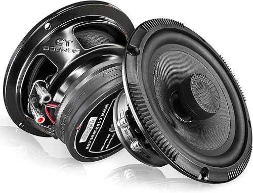 CT Sounds Meso - Altavoces coaxiales para automóvil de 6.5 pulgadas, 300 W, 2 vías