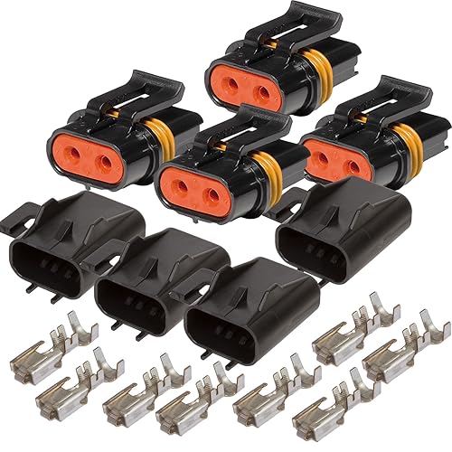 ATO ATC Portafusibles con tapa sellada 16V y 46 amperios 12-10 GA Fusible Holder Ensamblaje Empalme (paquete de 4)