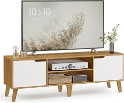 VASAGLE TV Stand Unit, Entertainment Center with Adjustab…