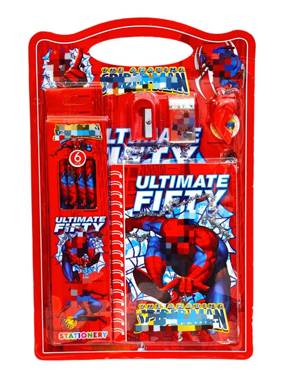 School Stationery Kit Set for Boys & Girls (1 Pcs) Included 6 Pencil 1 Sharpener 1 Eraser 1 Diary Stationery Items for Girls & Boys Birthday Return Gifts for Kids