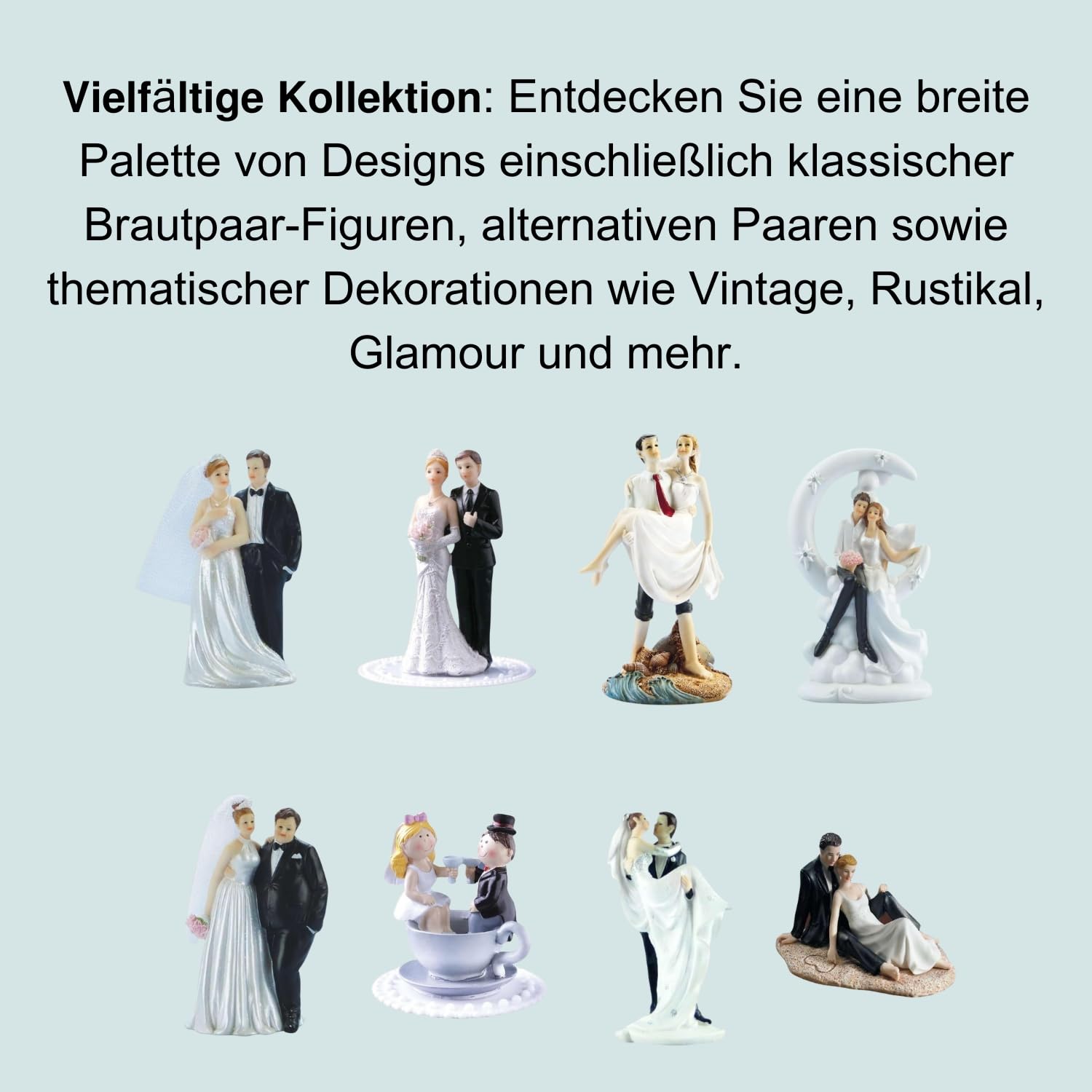 Cake Company Cake Topper Brautpaar am Strand I Hochzeit Tortendekoration für besondere Momente I Tortenfigur aus hochwertigem Material