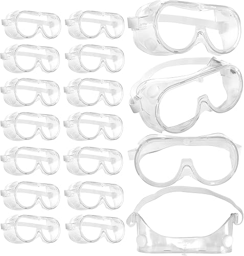 Harrier Hardware Gafas de seguridad con ventilación antivaho, resistentes a los arañazos, paquete de 2