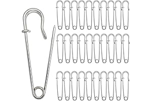 30 Pcs 2" Heavy Duty Safety Pins for Blankets, Crafts & Clothing