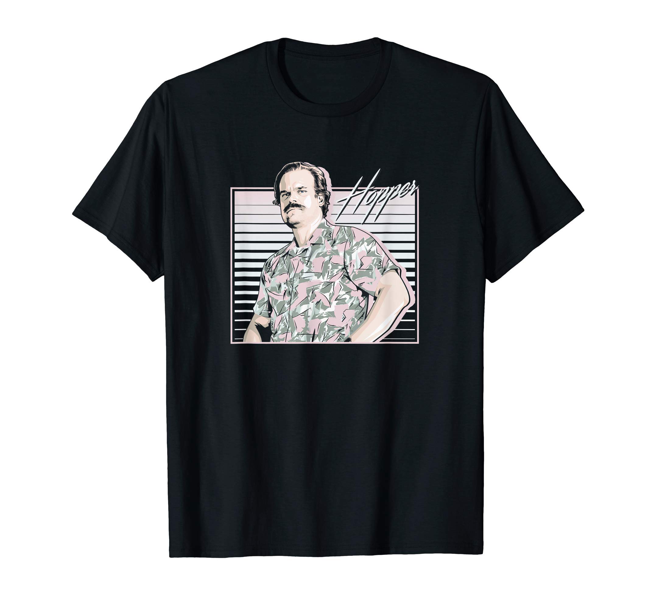 Hopper Hawaiian Shutter Background T-Shirt