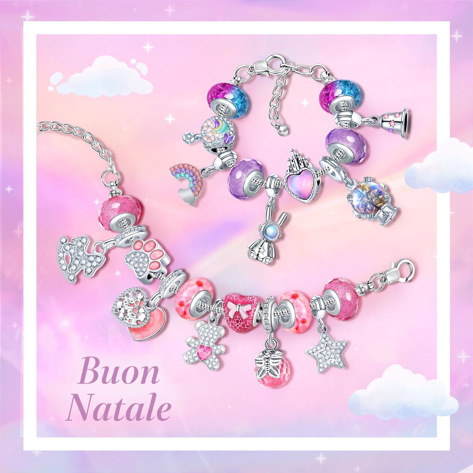 Calendario Avvento 2026 Bambina Gioielli, Calendario Avvento Braccialetti Kinder Bambini Fai da Te, Calendario dell'avvento Bracciale Collane Regalo Natale Ragazza 5 6 7 8 9 10 11 12 13 14 Anni