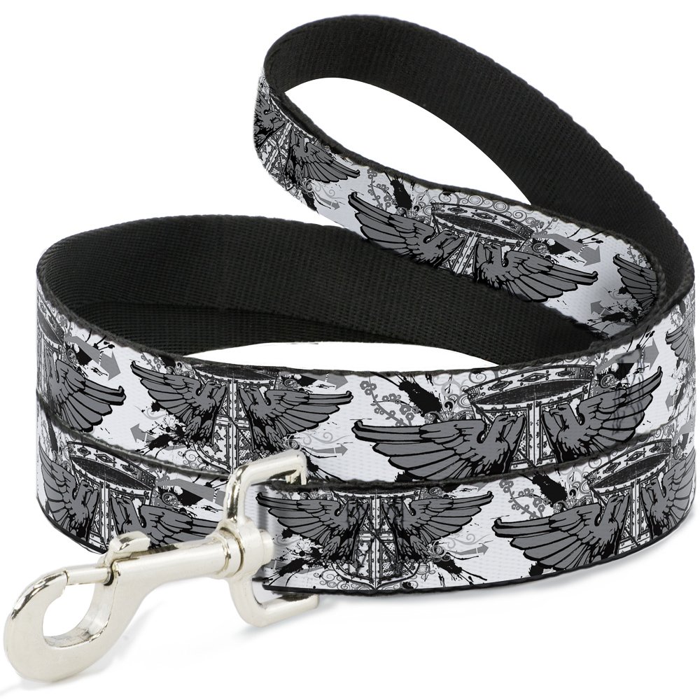Laisse Phoenix Shield Blanc Buckle Down 180cm pour chien stylé