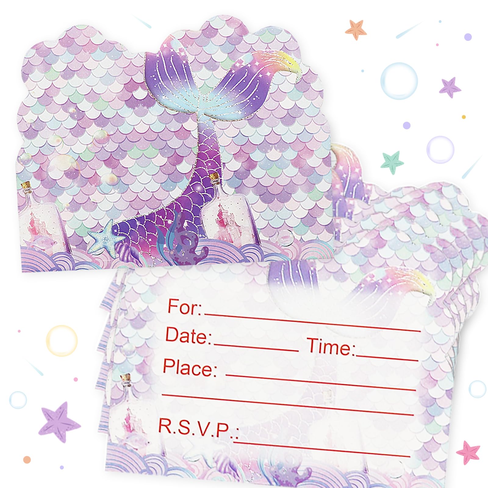 Achat Carte D'anniversaire De Sirène 5e En Gros