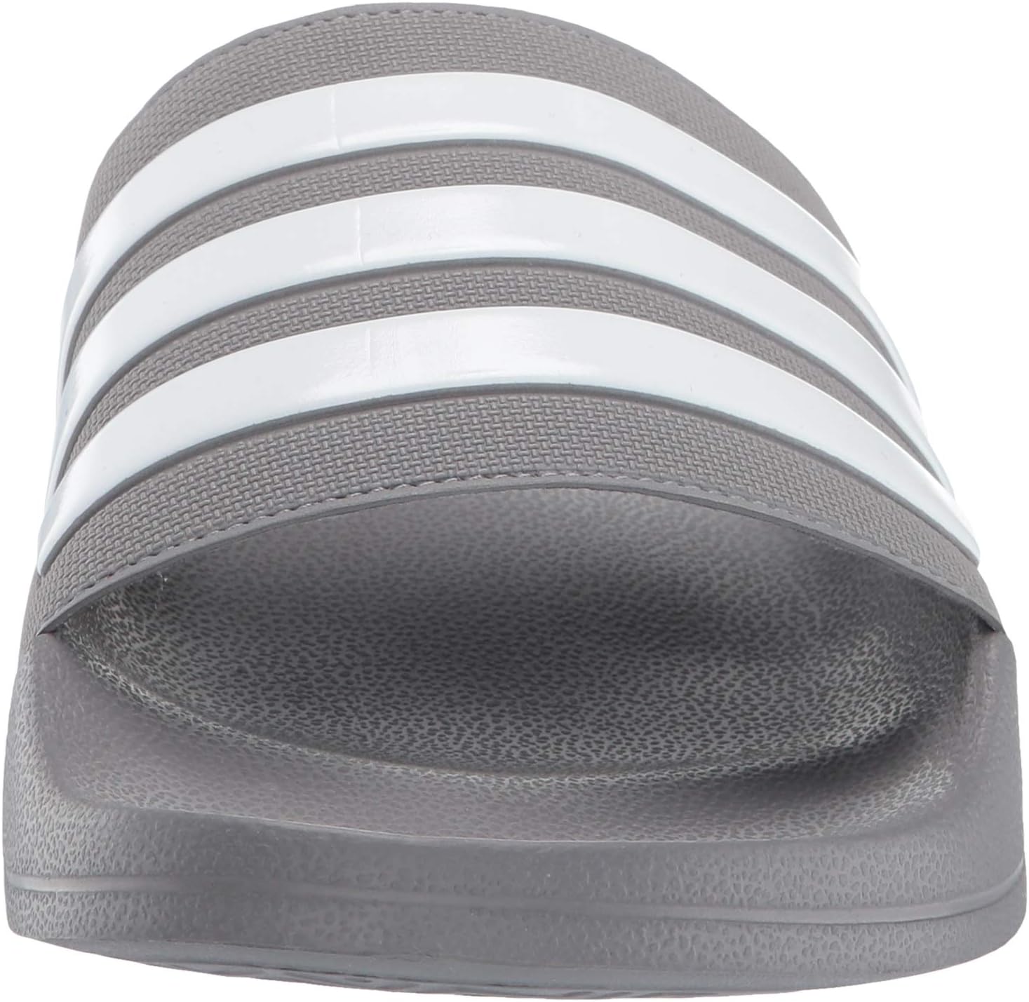 adidas Men's Adilette Shower Slides Sandal, OS 5 Grey/White/Grey