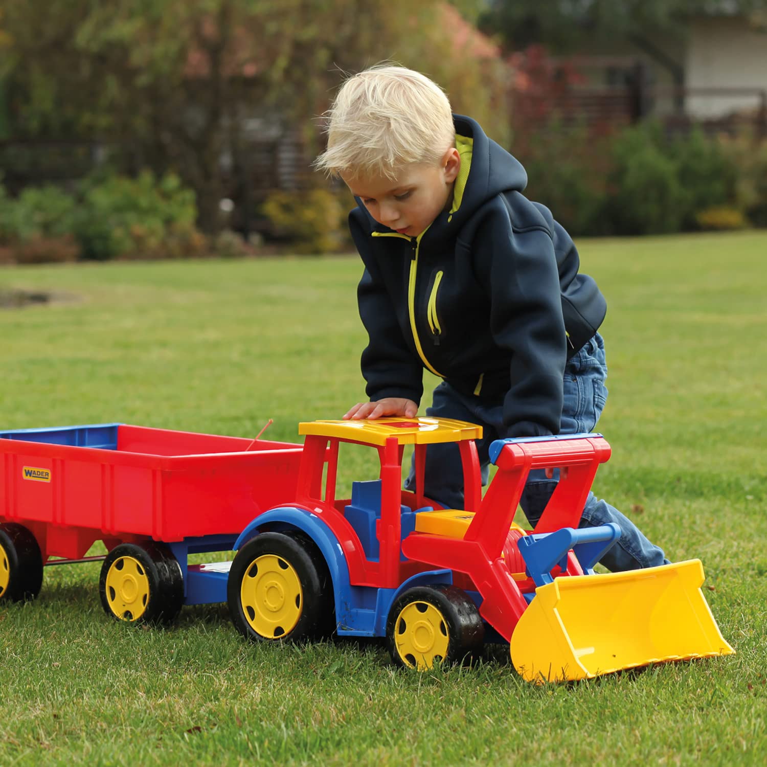 Wader-Wozniak 66300 - Traktor mit Anhänger, WADERTRACTRAILSHOVEL