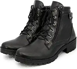 Coturno Bota Feminina Confortável Macia Elegante + Relógio Feminino Led Pulso