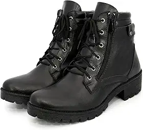 Coturno Bota Feminina Confortável Macia Elegante + Relógio Feminino Led Pulso