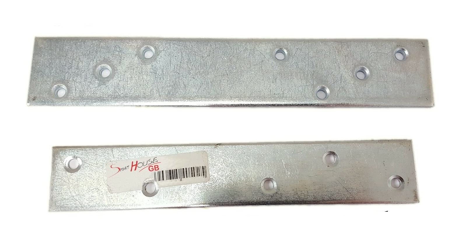 Heavy Duty Galvanised Steel Flat Mending Plate Bracket Repair Joiner Connector (4, 170 x 30 mm)