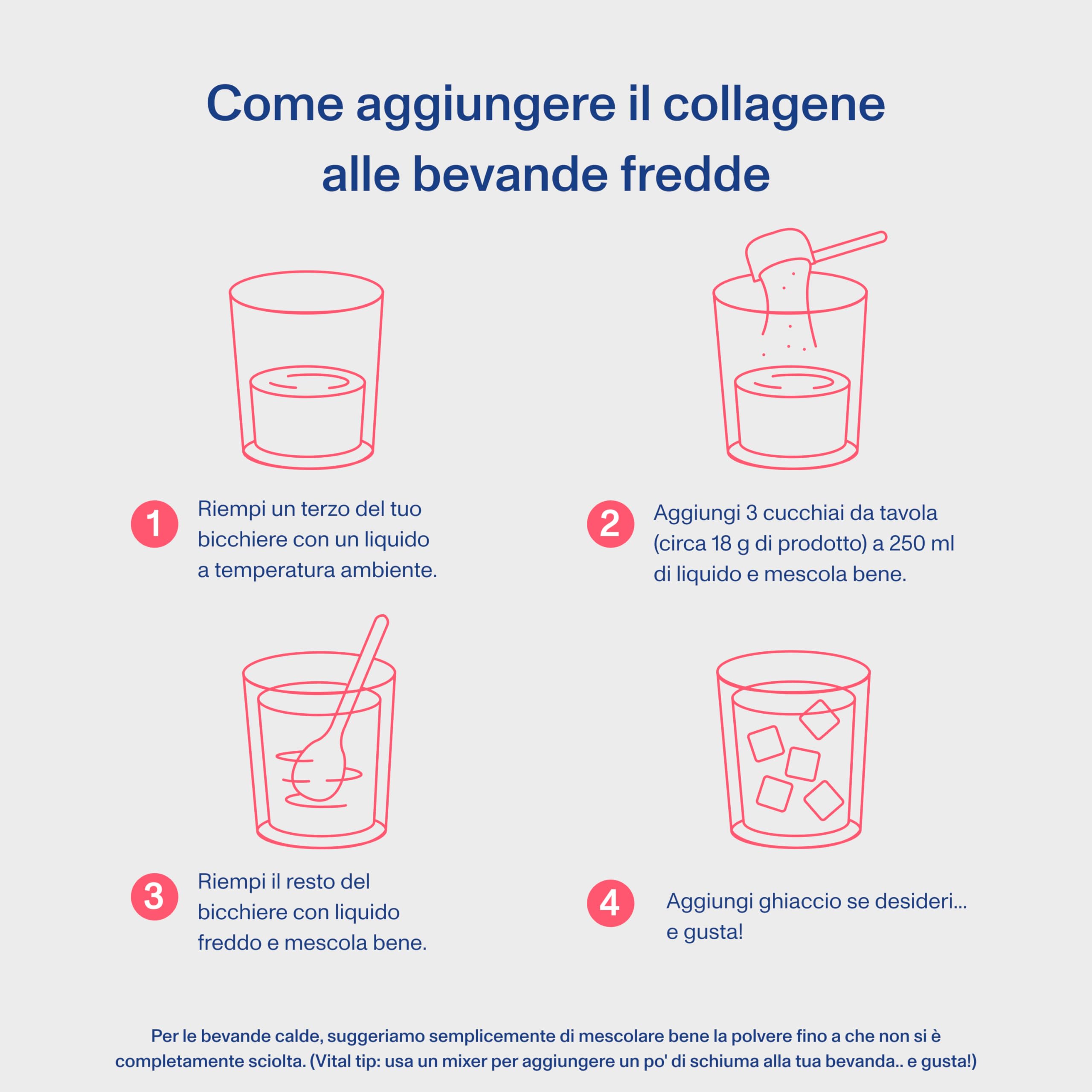 Vital Proteins Beauty Collagen con Acido Ialuronico e Biotina, integratore collagene idrolizzato in polvere, fragola limone,per pelle, capelli e unghie, 15g di peptidi di collagene per porzione, 271g