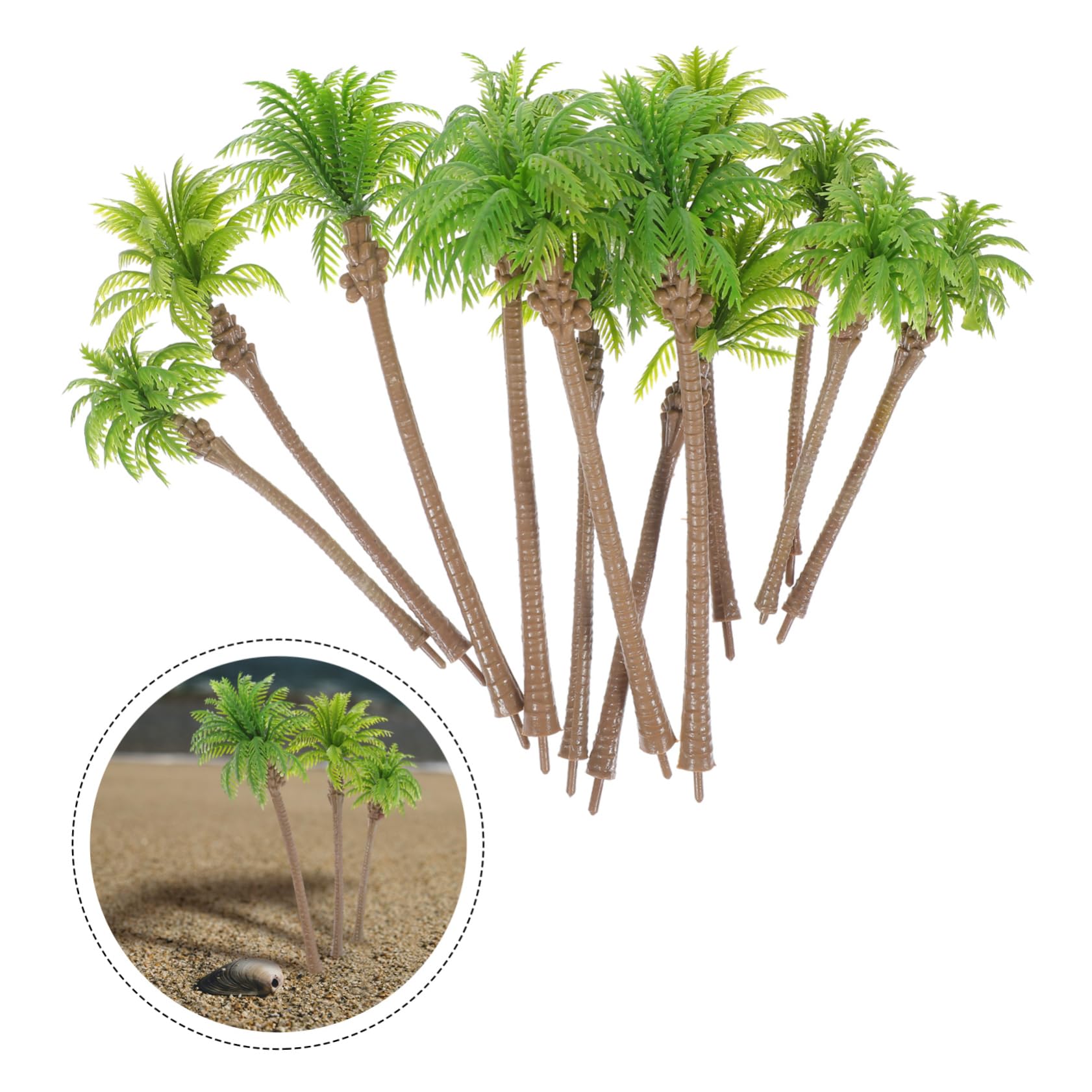 48piezas Árboles De Artificiales para De Paisajismo De De Cocoteros para Decoración De Maquetas y Construcción De