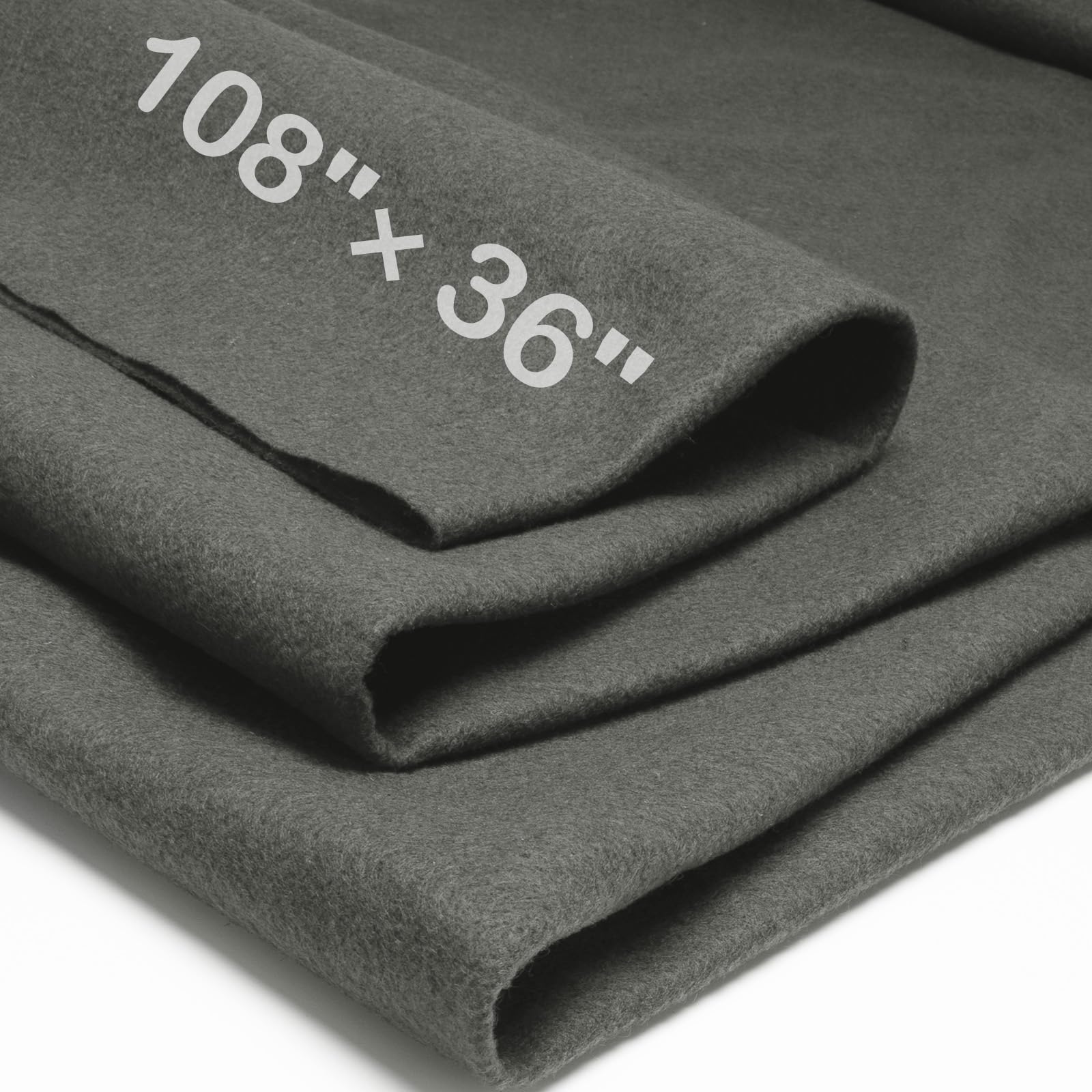 XSEINO Moss Green Large Felt Fabric 108" X 36 "(3 Square Yards), 1.4 mm Thick Soft Felt Fabric Sheet for Crafts, Green Series Colors Soft Nonwoven Fabric, Fit for Decoration, Sewing, DIY Crafts — view 13