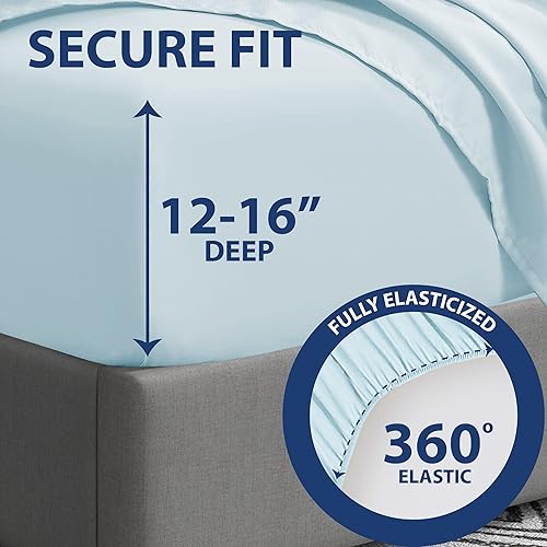 Miniatura 10 de Home Collection - Juego de sábanas de lujo de micro caress de 317ozm 3 piezas individuales con 1 funda de almohada adicional color berenjena