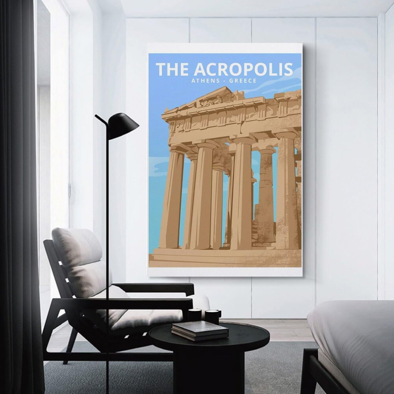 Junmoney Room Decor Wall Art Acropolis Athens Greece, 20x30inch(50x75cm), for Wall Displays, Bedrooms Or Room Updates, An Easy Match for Collected Prints