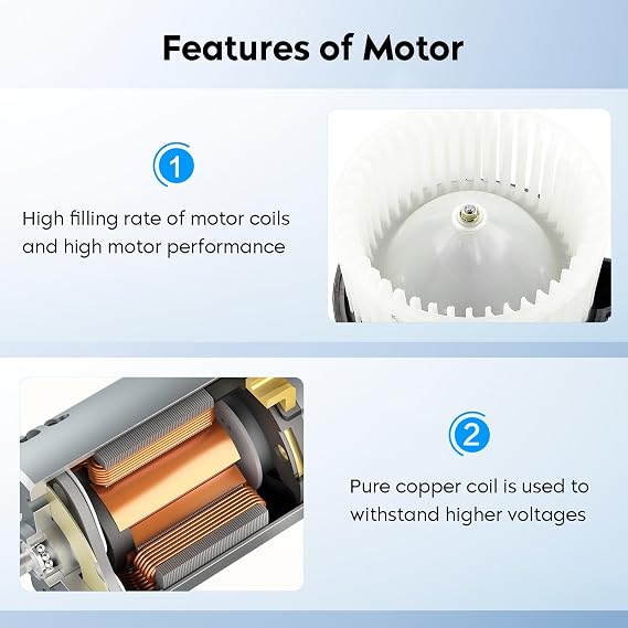 AC Heater Blower Motor Assembly for Nissan Frontier 2005-2021, Pathfinder 05-12, Nissan Xterra 05-15 Replaces for 700175 27226EA010